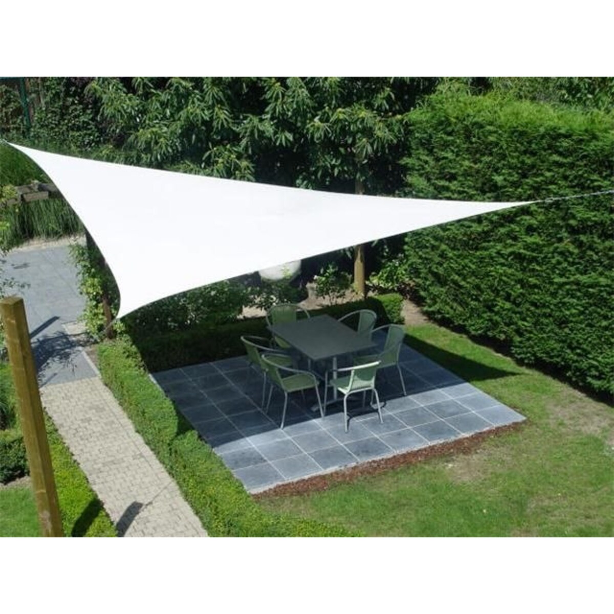 Żagiel Przeciwsłoneczny Ogrodowy Wodoodporny 3X3X3 M Zacieniacz Biały
