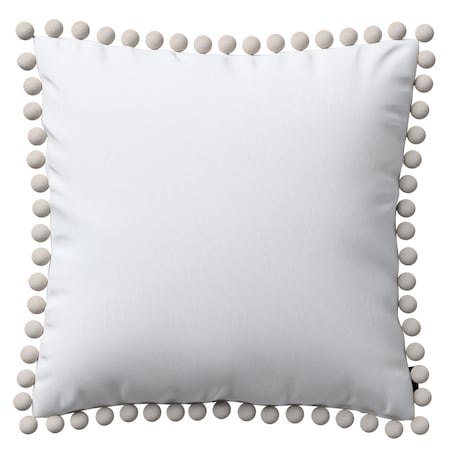 Poszewka Wera na poduszkę 45x45 biały, motyw roślinny