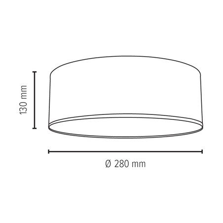 Lampa Sufitowa BRITOP Lighting 1xLED 13W Harmonijna Biel w Klasycznym Stylu, Polski Producent, 1 szt.