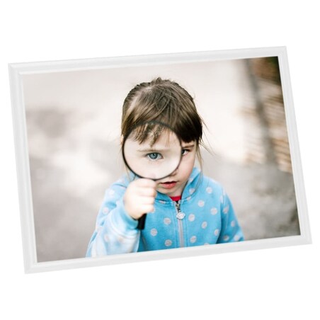 vidaXL Ramki na zdjęcia, 3 szt., stojące, białe, 15x21 cm, MDF