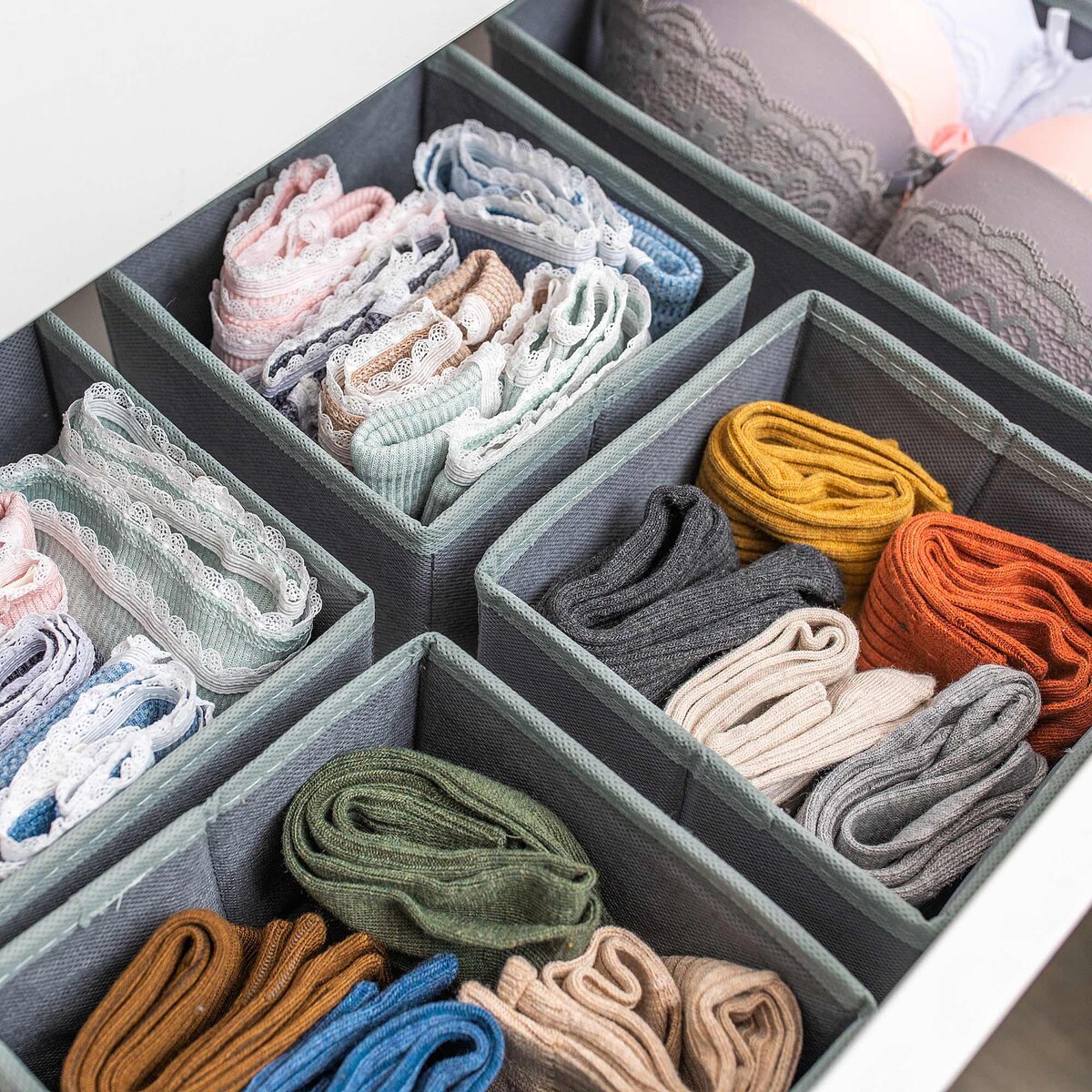 Organizery Do Szuflady Szafy Na Bieliznę Ubrania 3 Szt