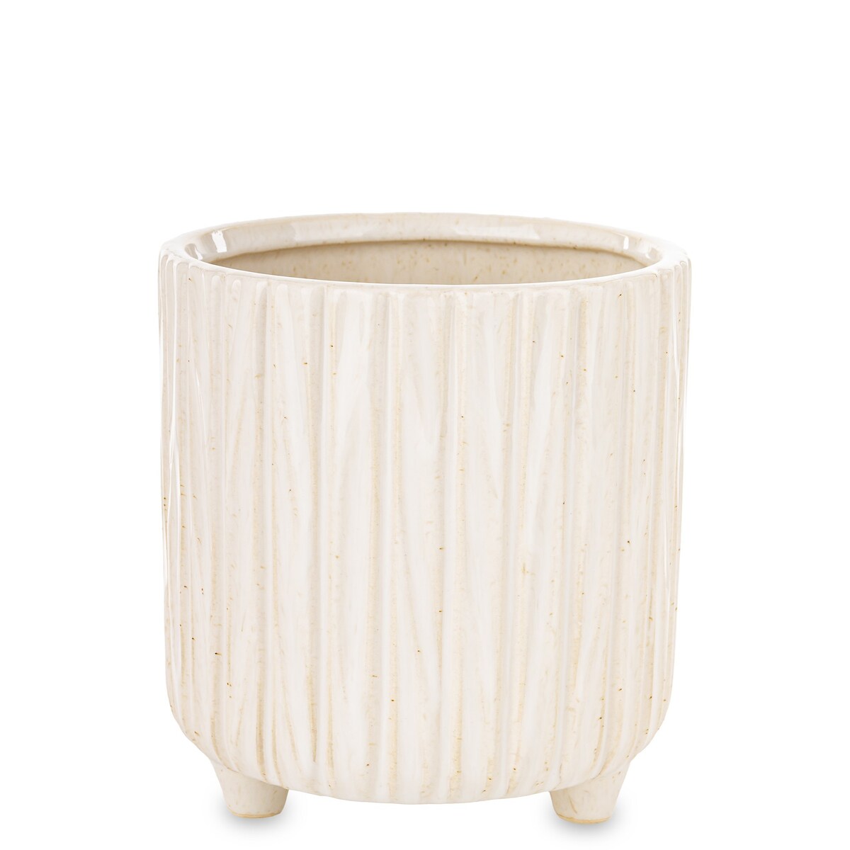 Osłonka ceramiczna prążkowana 15x14x14 cm NIPSU