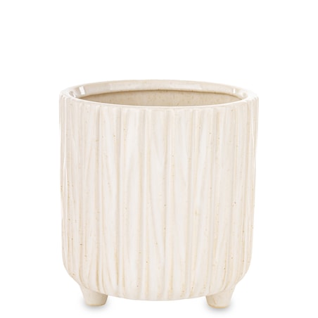 Osłonka ceramiczna prążkowana 15x14x14 cm NIPSU