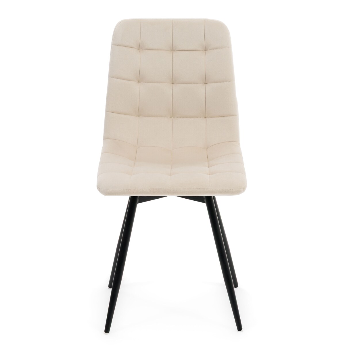 Krzesło tapicerowane obrotowe do salonu ARCO beżowy welur