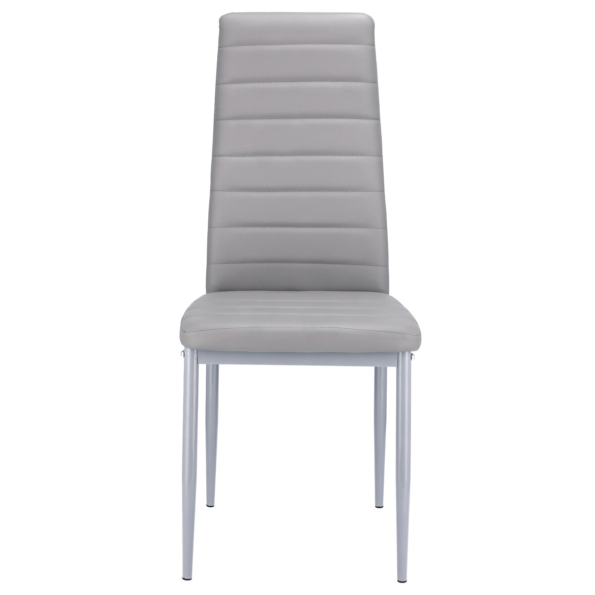 4 x Krzesło VERUM szare ekoskóra