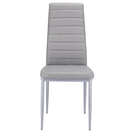 4 x Krzesło VERUM szare ekoskóra