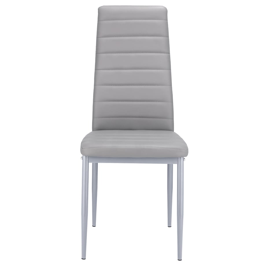 4 x Krzesło VERUM szare ekoskóra