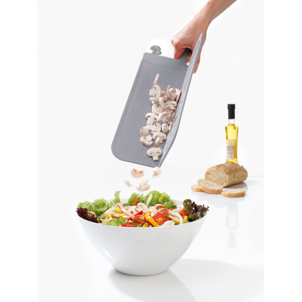 Deska do krojenia szara Snap L, Koziol