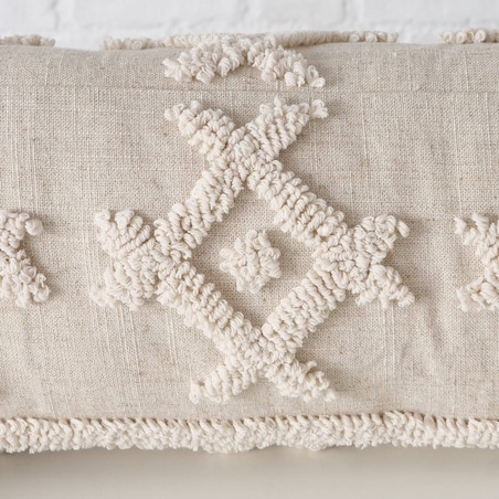 Poduszka wałek Blair, kremowa, 45 cm