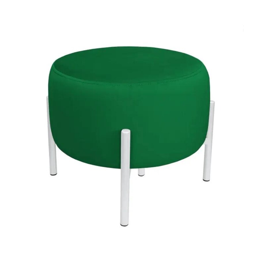 Pufa WILFRED MG VELVET zielona/biała