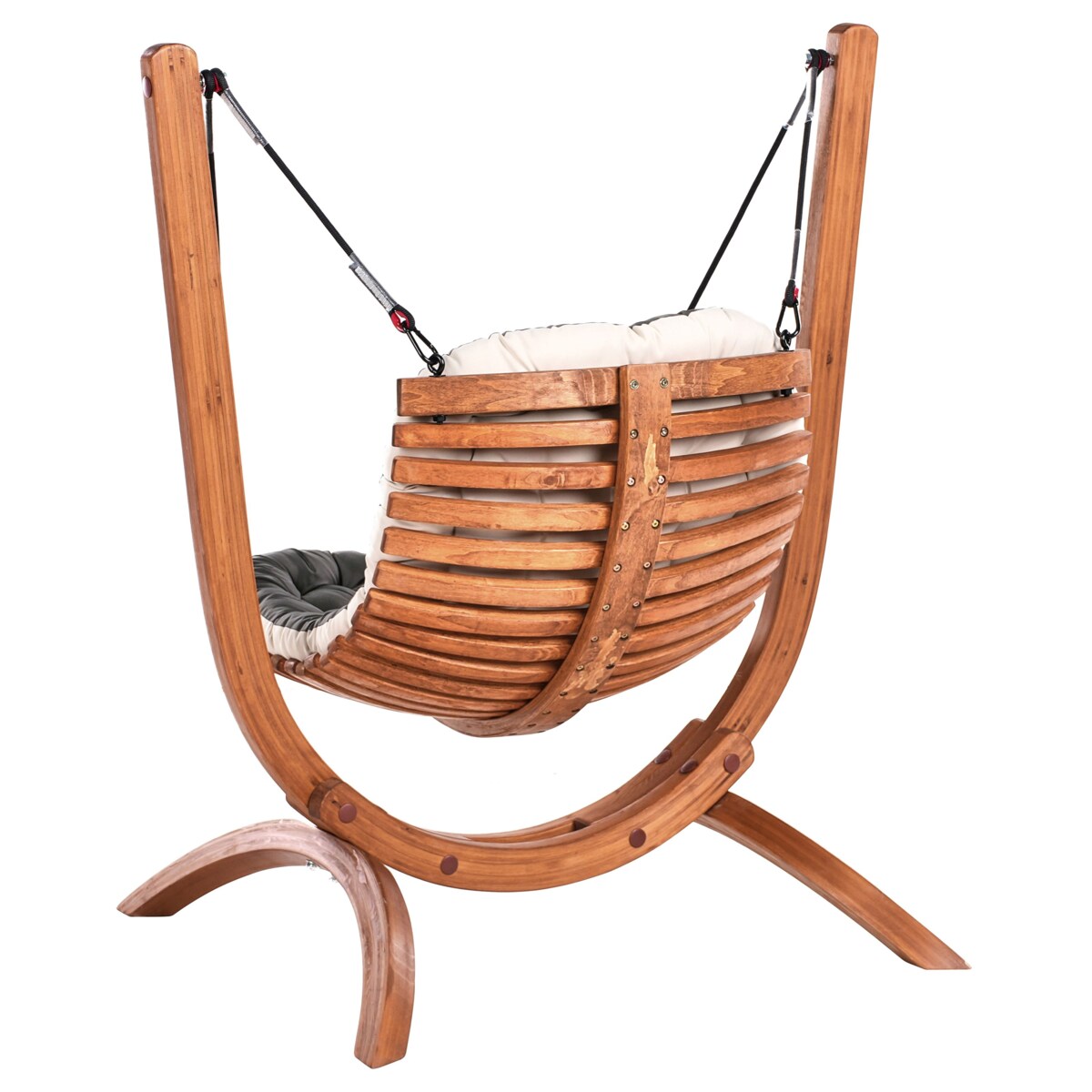 Huśtawka ogrodowa ALLISTE Drewno Brązowy