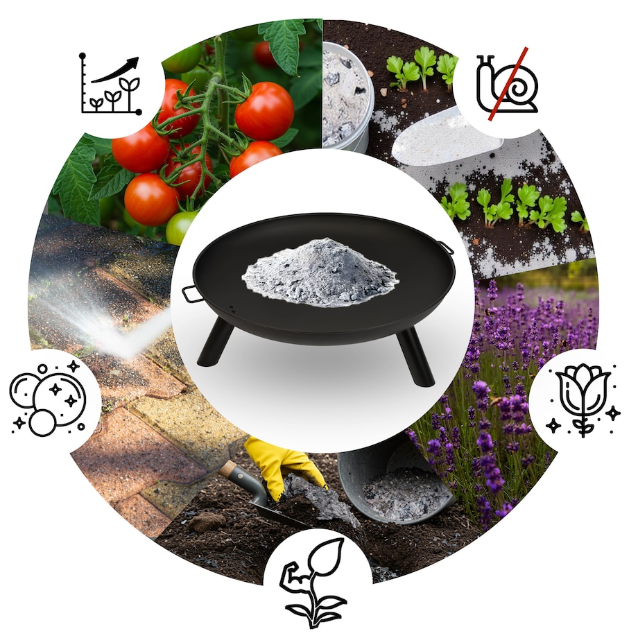 Palenisko ogrodowe z uchwytami na ognisko grill 80cm Berdsen BD-882