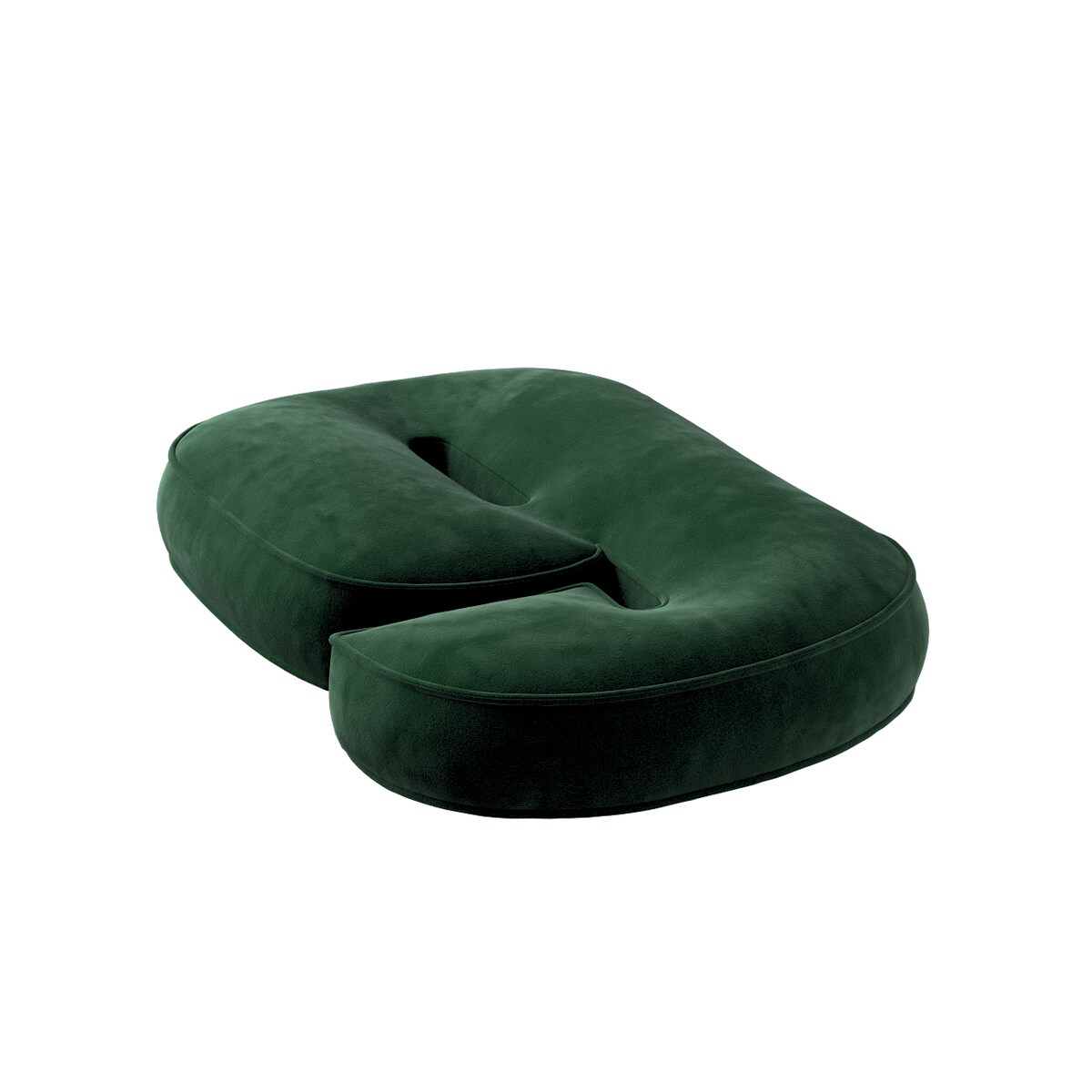 Poduszka Cyferka 6, butelkowa zieleń, 25 x 40 cm, Posh Velvet