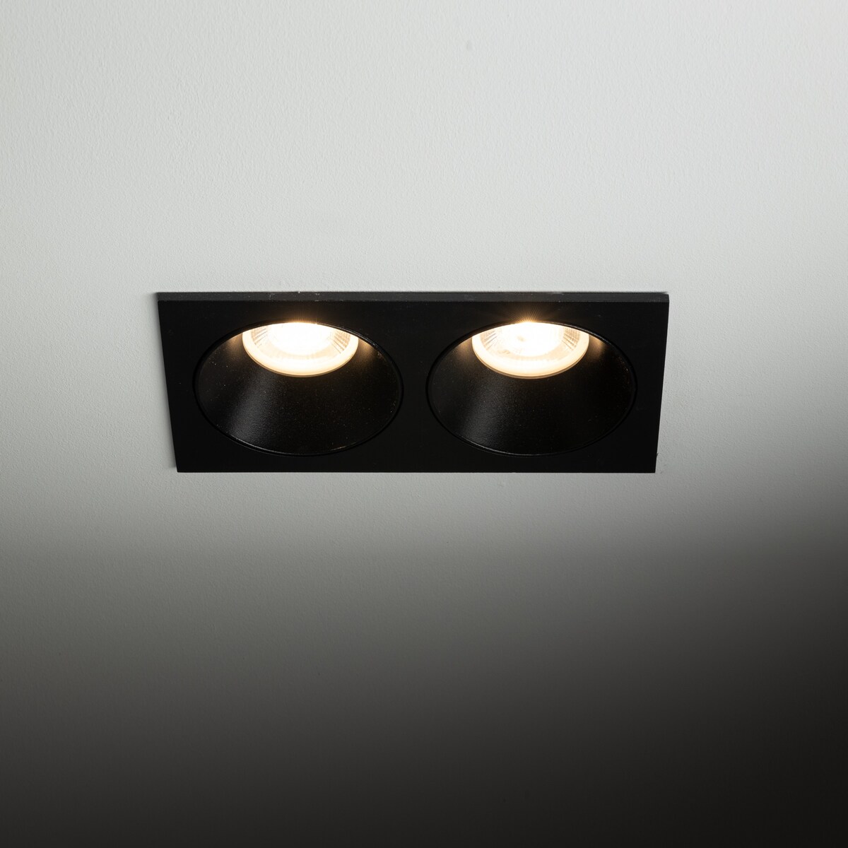 Oprawa wpuszczana podwójna TK Lighting PRISMA DUO BLACK 10579 GU10 IP65 czarna do sufitu