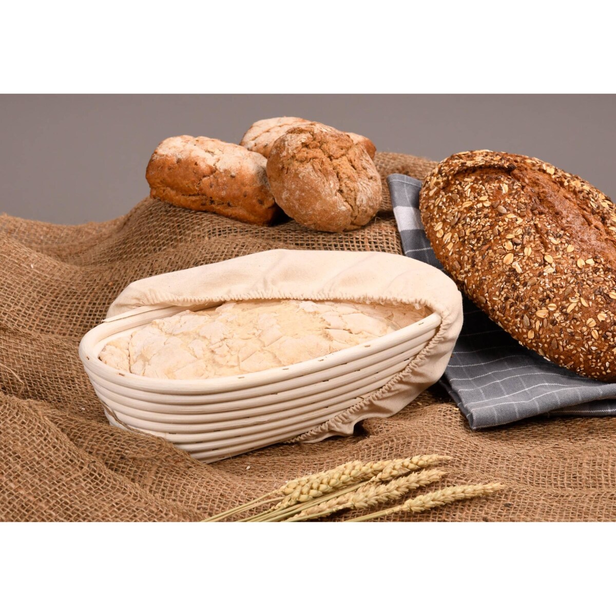 Koszyk do wyrastania chleba, owalny 35 x 15 cm, Kesper