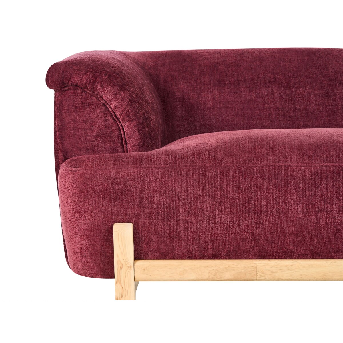 Sofa dla 3 osób ALNOR Szenil Burgundowy