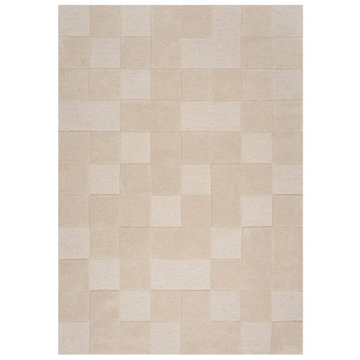 Dywan Wełniany Moderno Checkerboard Natural 200x290