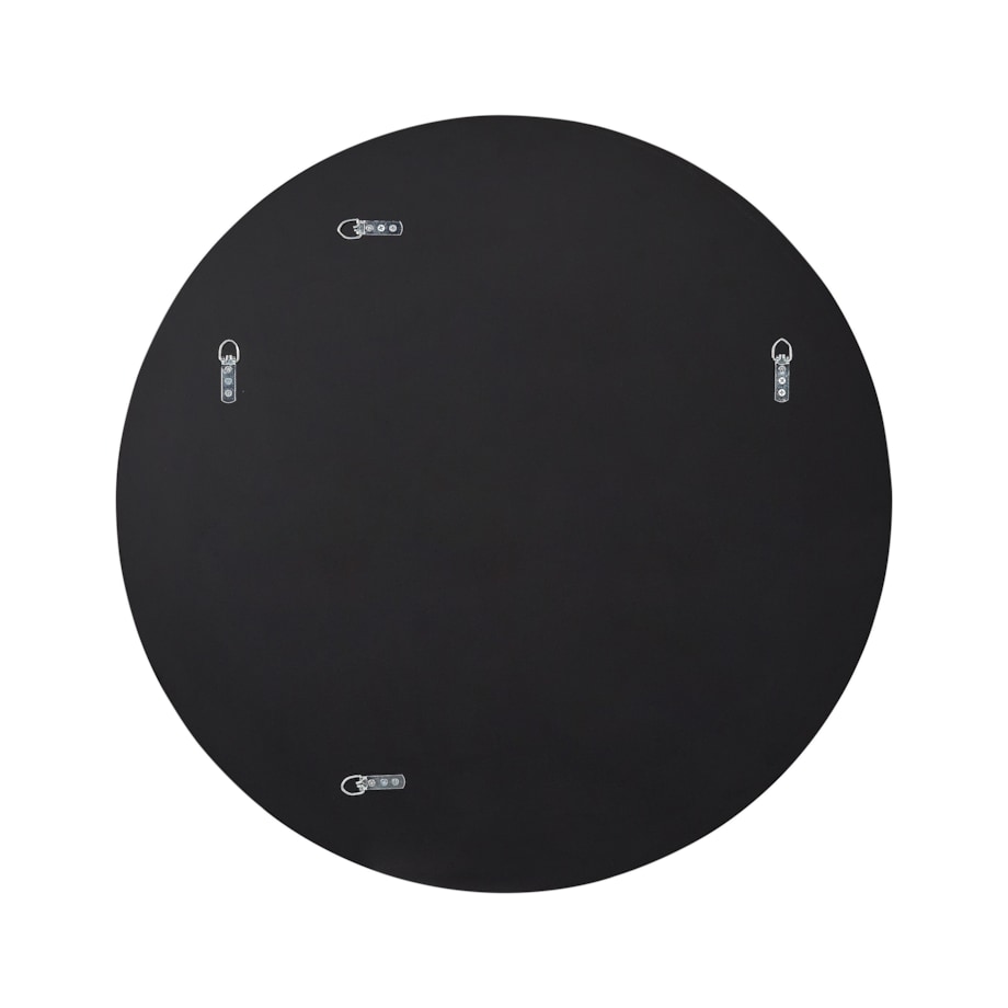 Okrągłe lustro ścienne 79 cm różowe złoto CHARRON