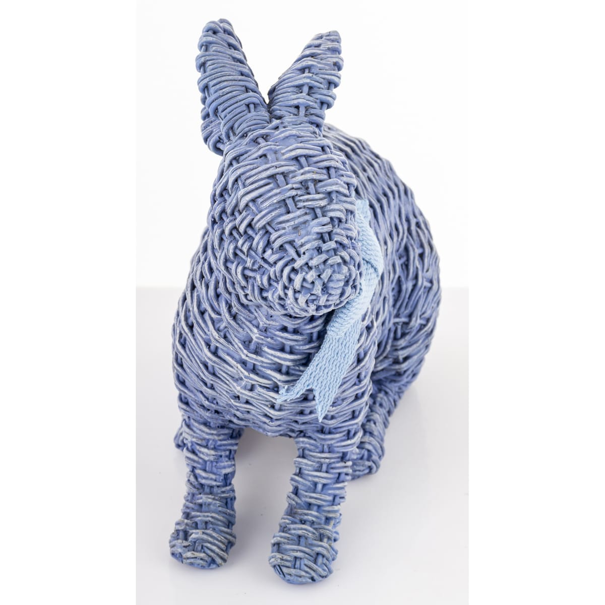 Dekoracja - figurka królika 19,5x22x12 cm AFICO niebieski mały