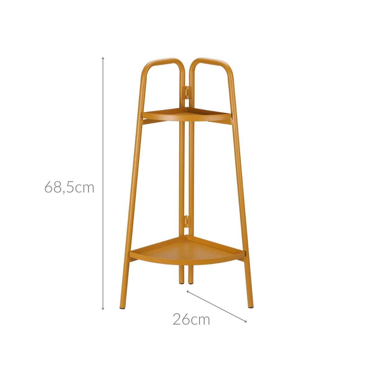 Stojak na rośliny metalowy, 50 x 26 x 66 cm