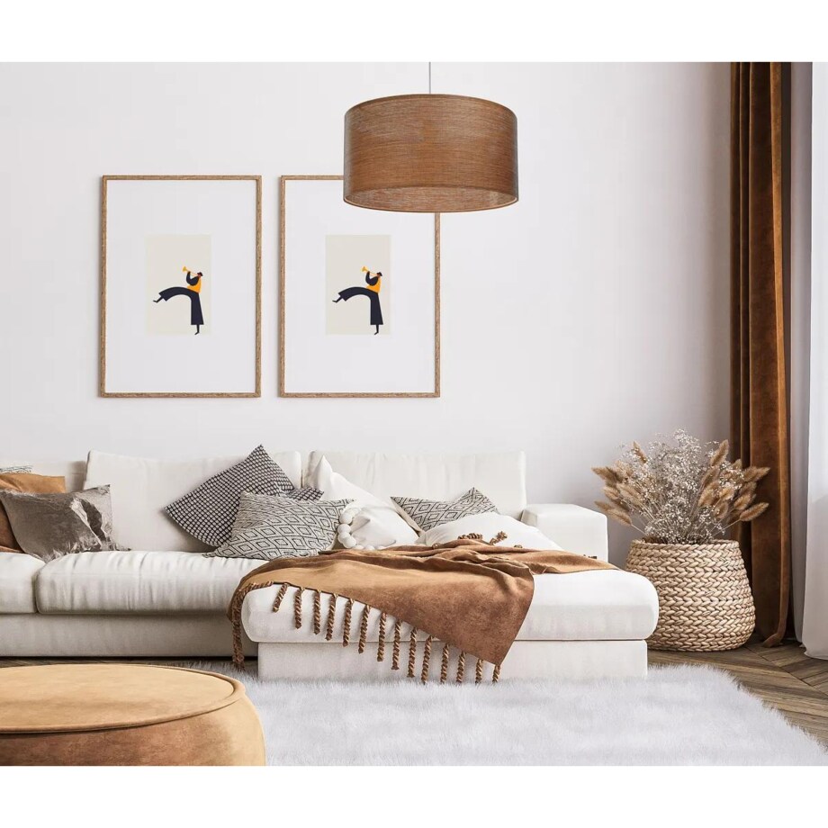 Lampa wisząca NATURAL GRAIN 50 jasnobrązowa