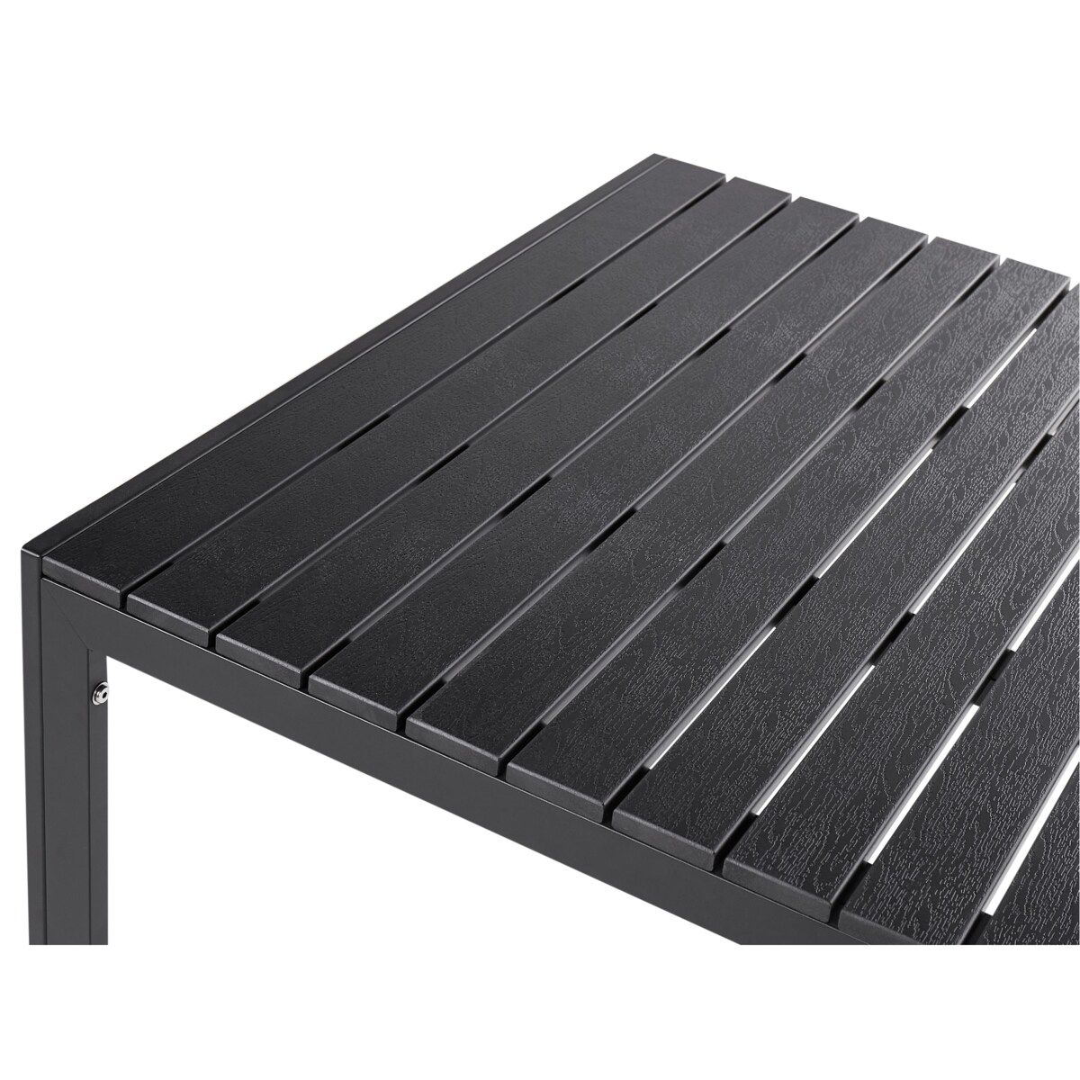 Zestaw ogrodowy z ławkami dla 6 osób NARDO Czarny