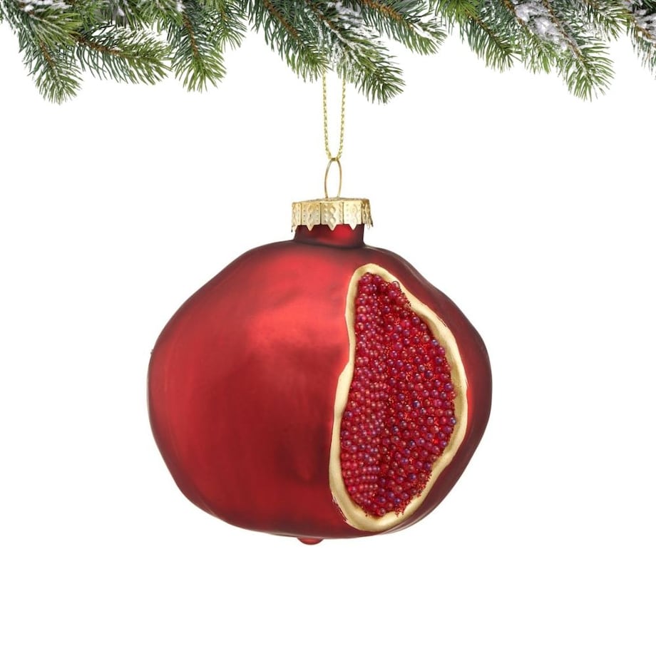 VILLA ITALIA Bombka czerwona OWOC GRANATU 6,5 cm