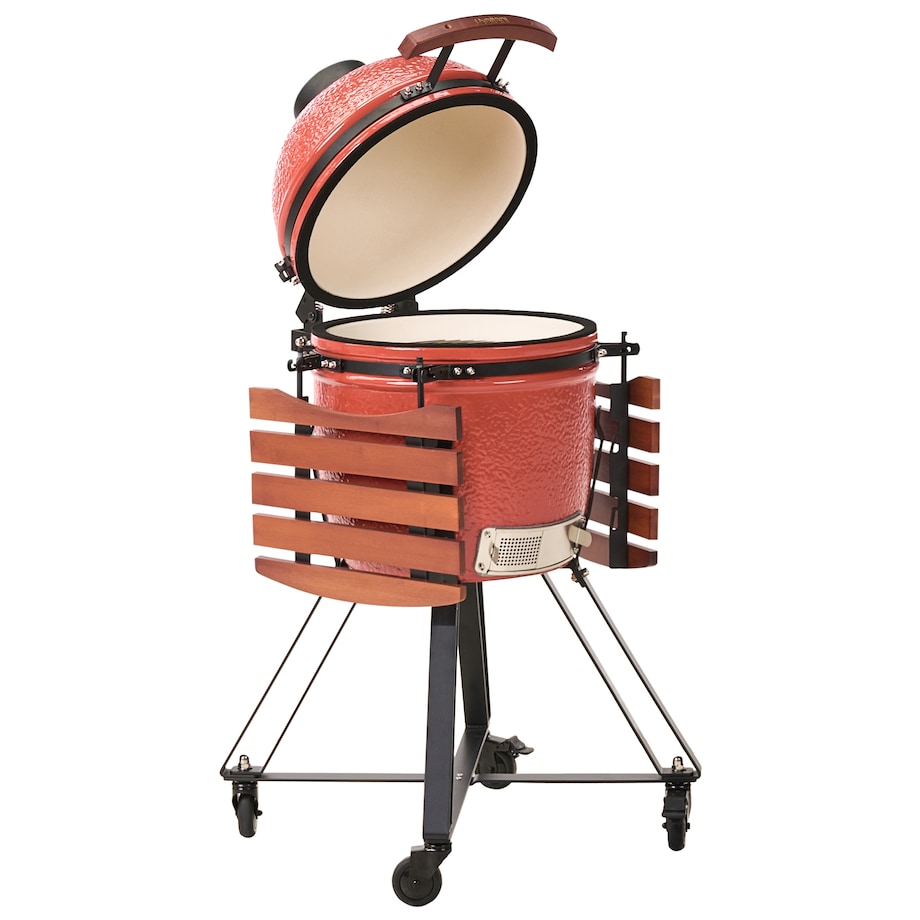 Grill węglowy KAMADO Ceramika Czerwony