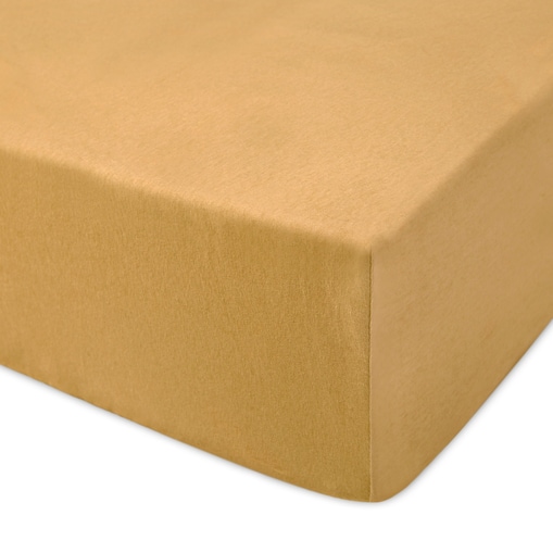 Prześcieradło jersey z gumką 200x220 kolor Musztardowy