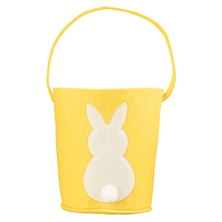 Koszyk Koszyczek Filcowy Wielkanocny Na Jajka Pisanki Dekoracja Ozdoba Z Zajączkiem Żółty