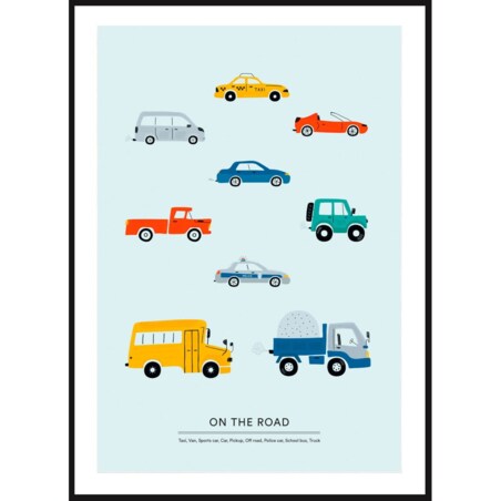 Poster Story, Plakat, Obraz - Samochody na Drodze, wymiary 42 x 60 cm