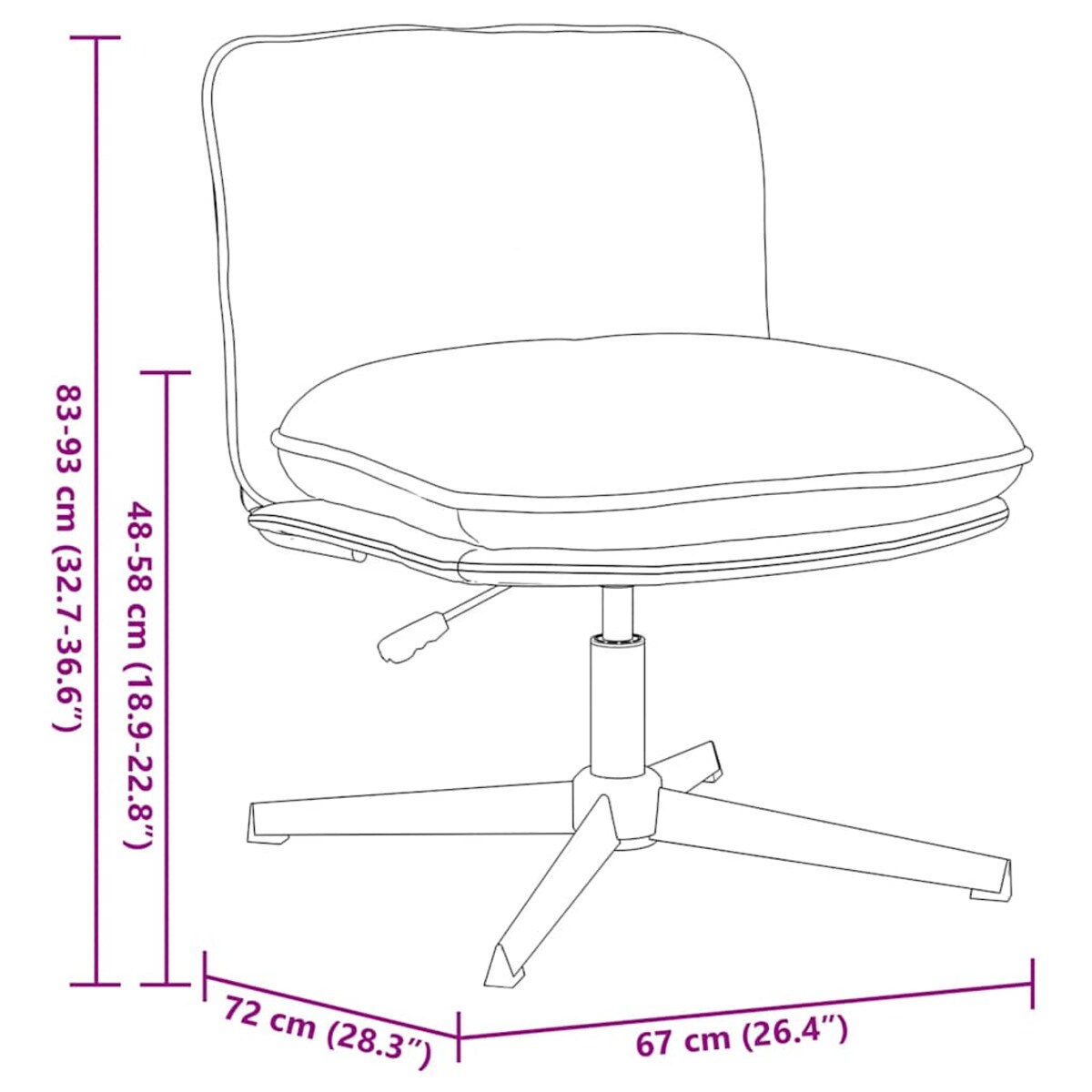 vidaXL Obrotowe krzesło biurowe, Beżowy, kręcona, wełniana tkanina