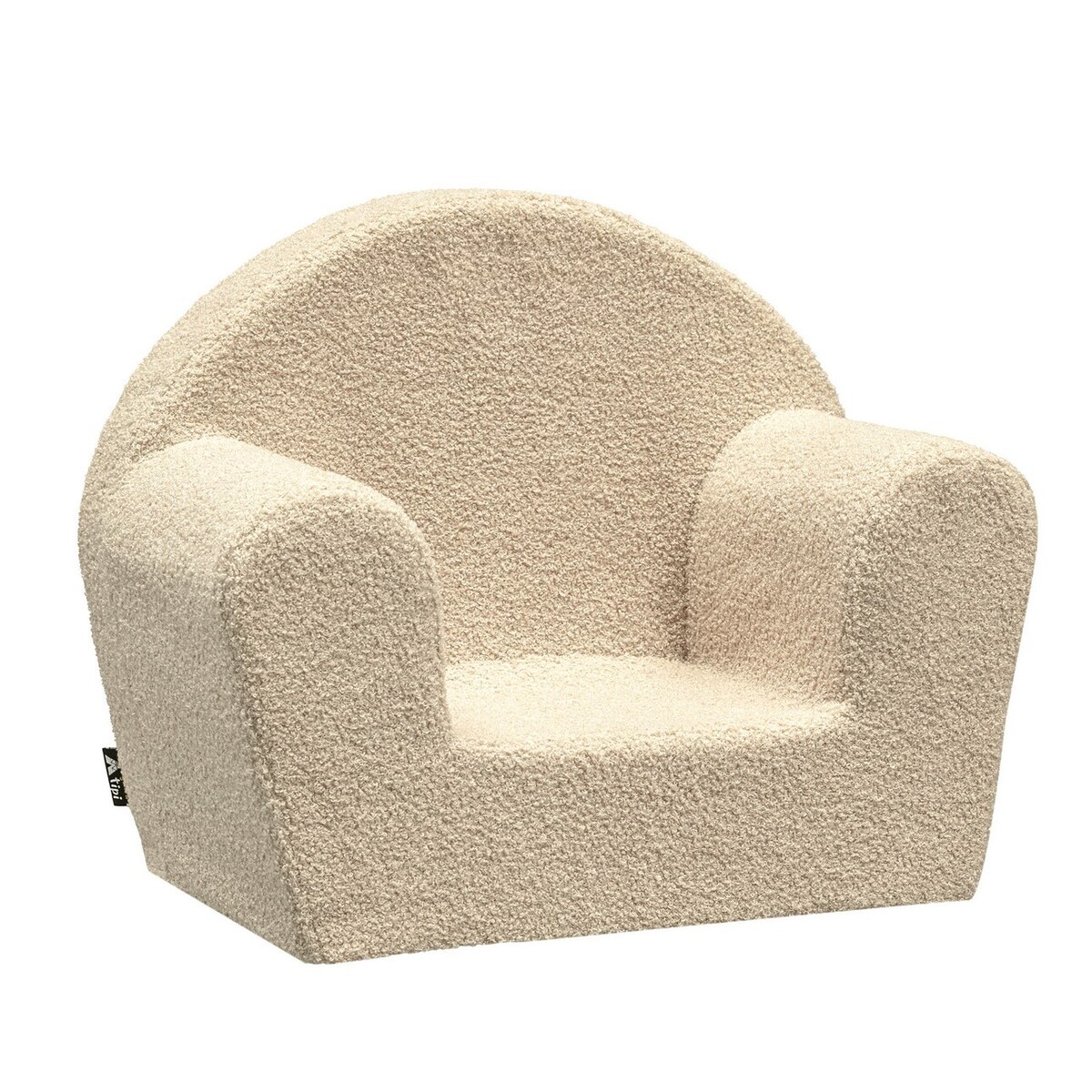 Fotelik Mati, jasny beż, 52 x 34 x 41,5 cm, Boucle