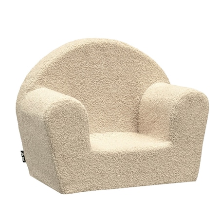 Fotelik Mati, jasny beż, 52 x 34 x 41,5 cm, Boucle
