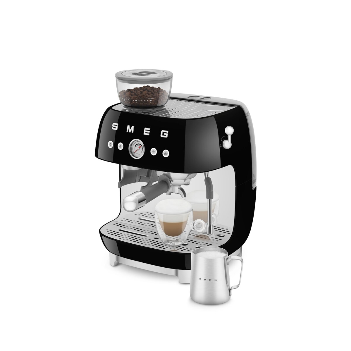 Ekspres do kawy kolbowy czarny, SMEG