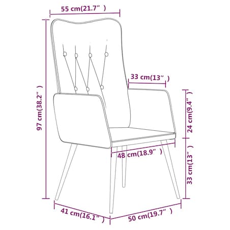 vidaXL Fotel z wysokim oparciem, szary, skóra naturalna