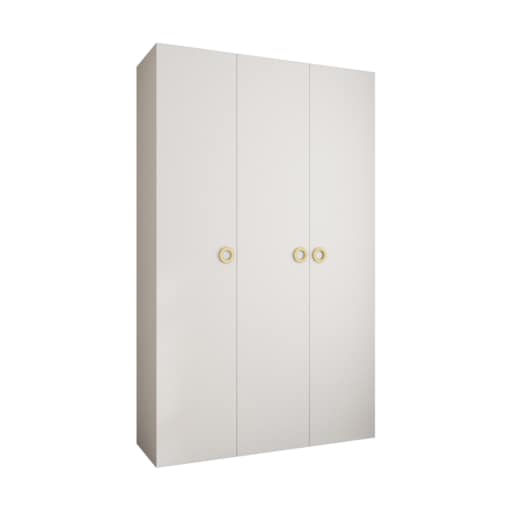 Szafa trzydrzwiowa Como 1 150 gł.40 biały+złoty
