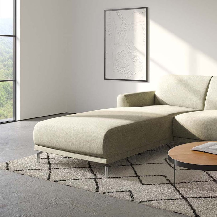 Sofa narożna Puzo - jasnobeżowa