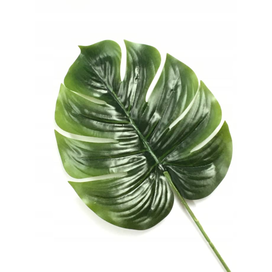 SZTUCZNY LIŚĆ gumowany ZIELONY na bukiet stroik do wiązanki dodatek DUŻY