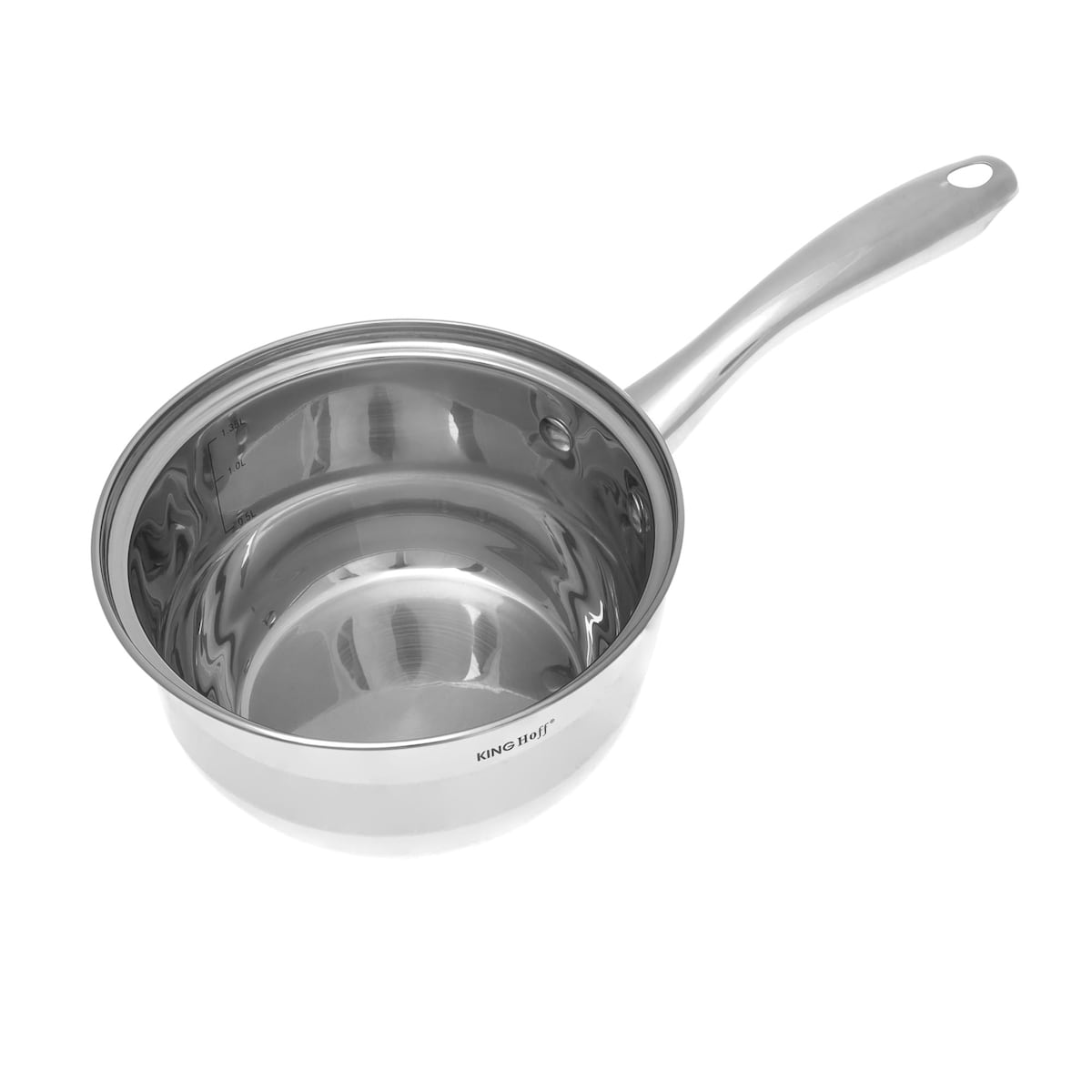 Zestaw garnków stalowych na indukcję 12 ele. garnki komplet KINGHOFF Silver