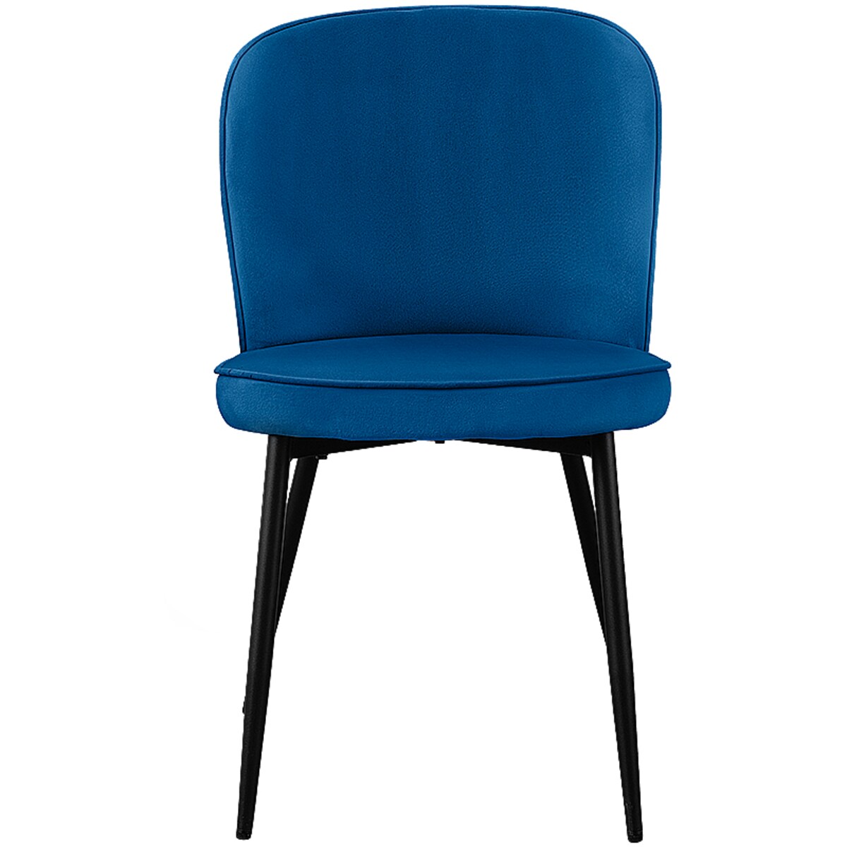 Krzesło tapicerowane do salonu jadalni welurowe wygodne velvet granatowe