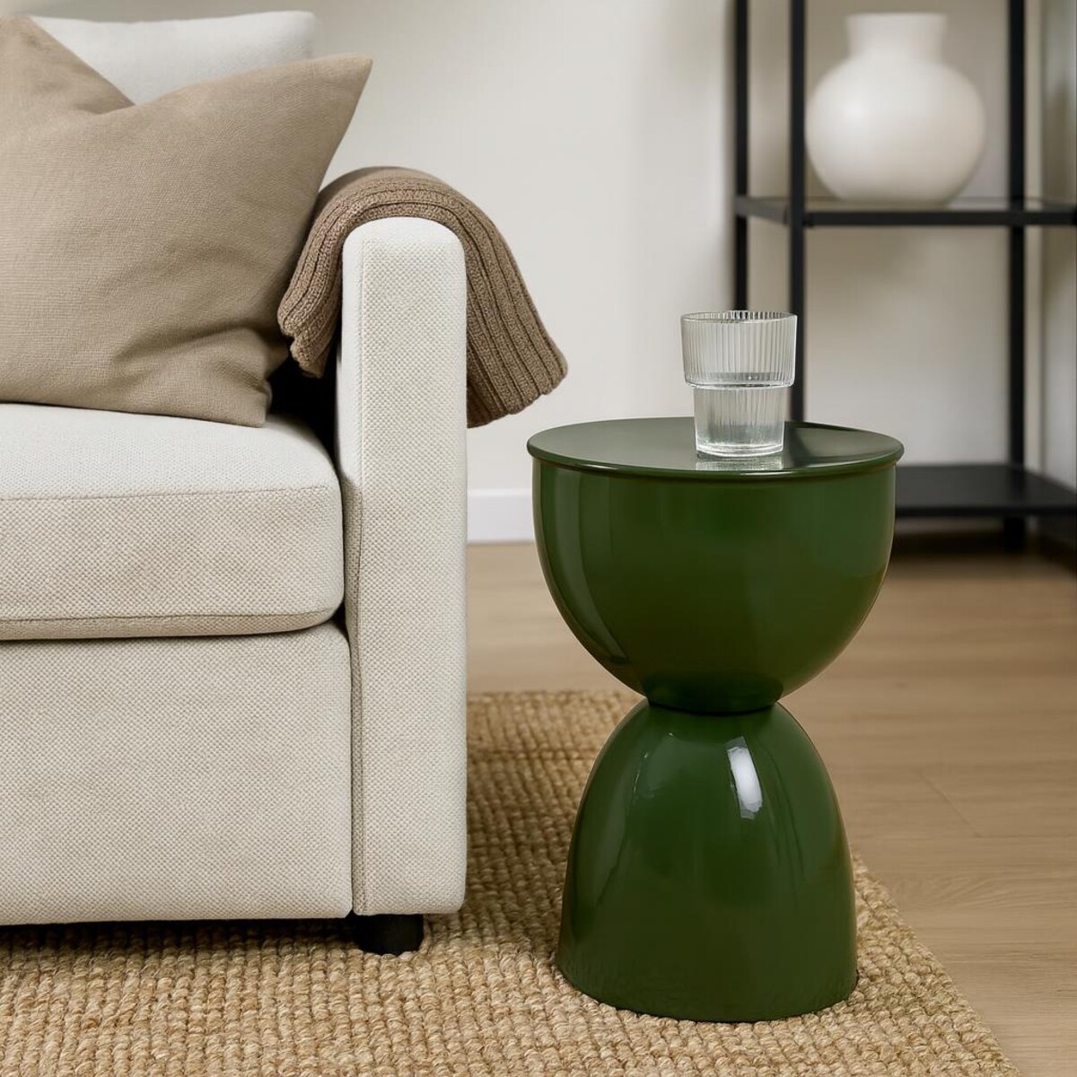 Stolik pomocniczy YAO, metalowy, Ø 31x46 cm