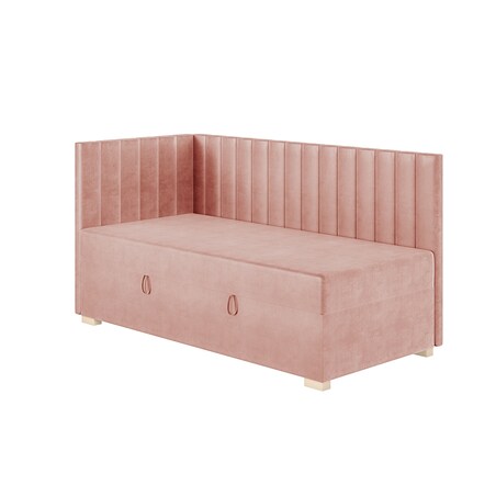 Mesonica Łóżko Snugi, linie różowe, 90x200, Lewostronne