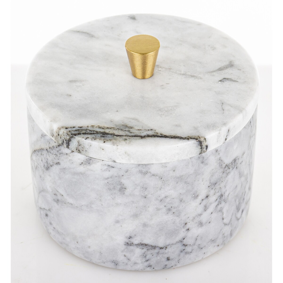 Okrągły pojemnik dekoracyjny 8,5x10x10 cm RAFI biały