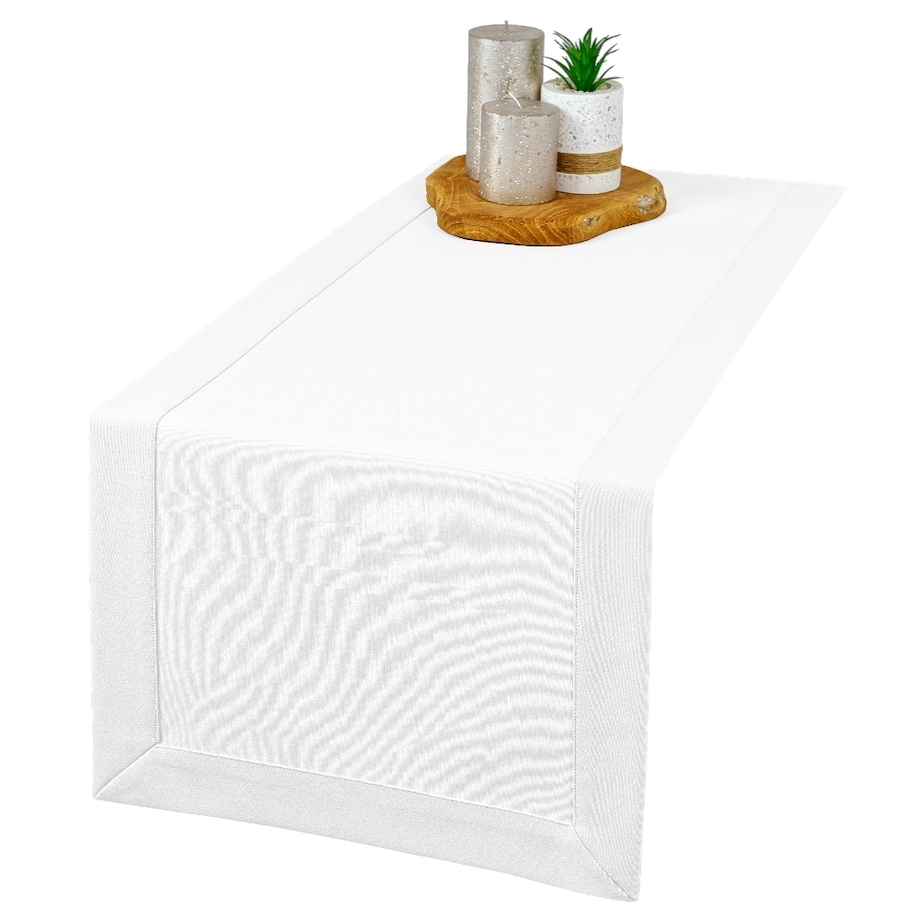 Bieżnik Maxima biały (1000) O5 - 40x140 cm - biały