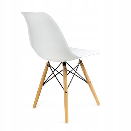 Krzesło skandynawskie EVA kuchenne wygodne białe