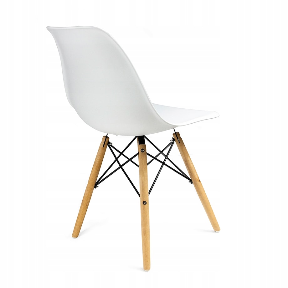 Krzesło skandynawskie EVA kuchenne wygodne białe