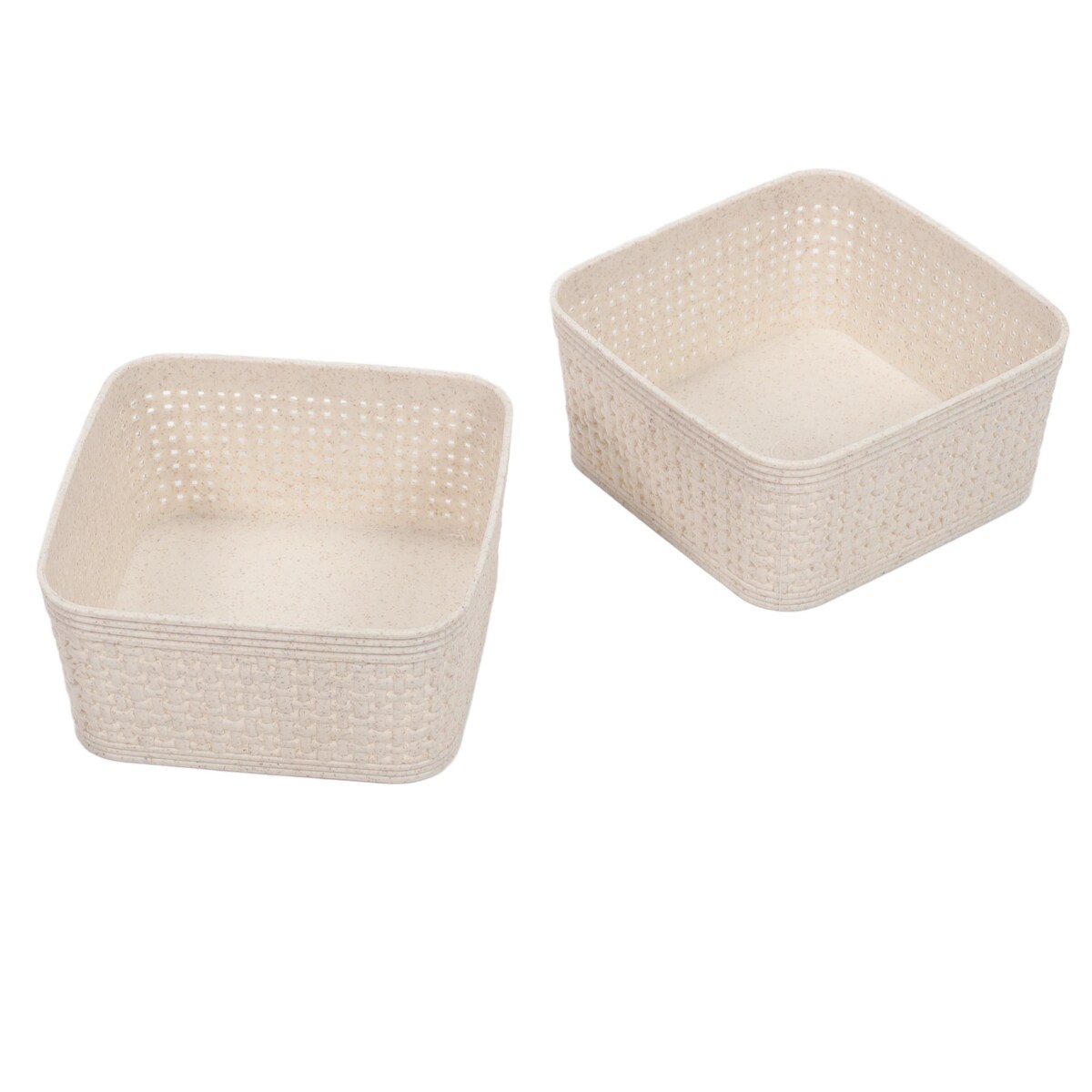 Plastikowe koszyki do organizacji, 12 x 12 x 6 cm, 2 szt.