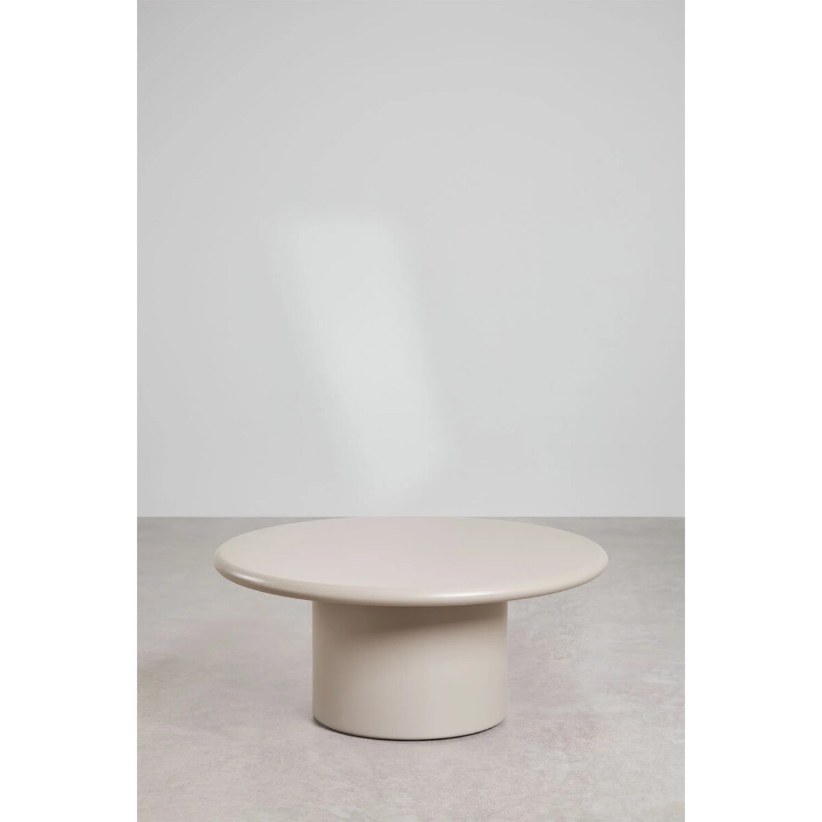 Stolik kawowy z MDF, Ø80 cm, kremowo-kaszmirowy, Rodeo