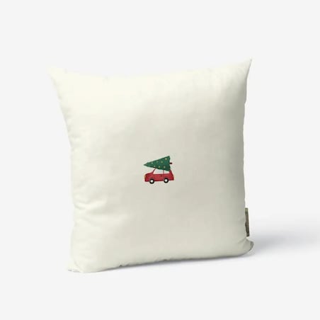 Poduszka świąteczna -Minimalistyczny samochód